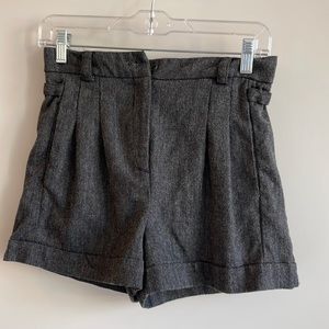 MANGO gray winter shorts- worn once only!